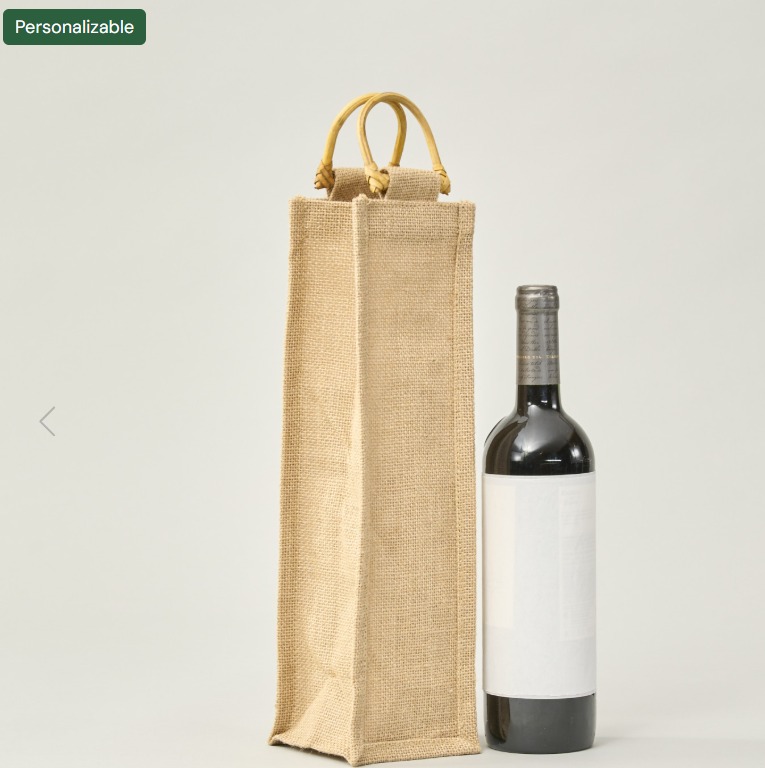 Bolsa de vino de yute | 35x10x10 (cm)