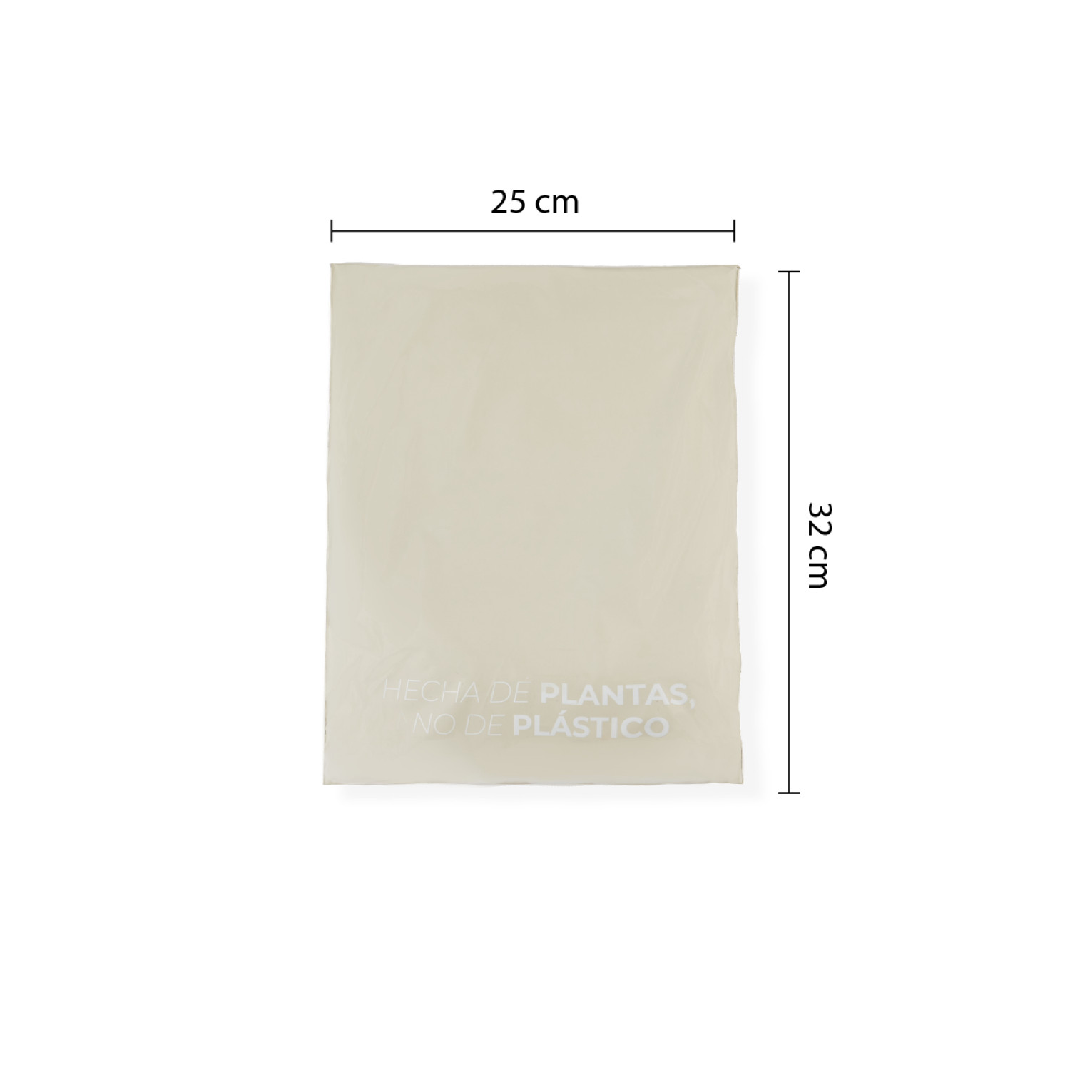 Bolsa de Envío Compostable Gris | 32x25 cm